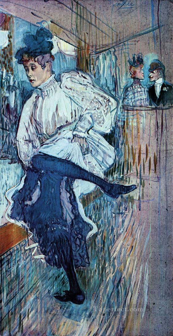 jane avril dancing 1892 1 Toulouse Lautrec Henri de Oil Paintings